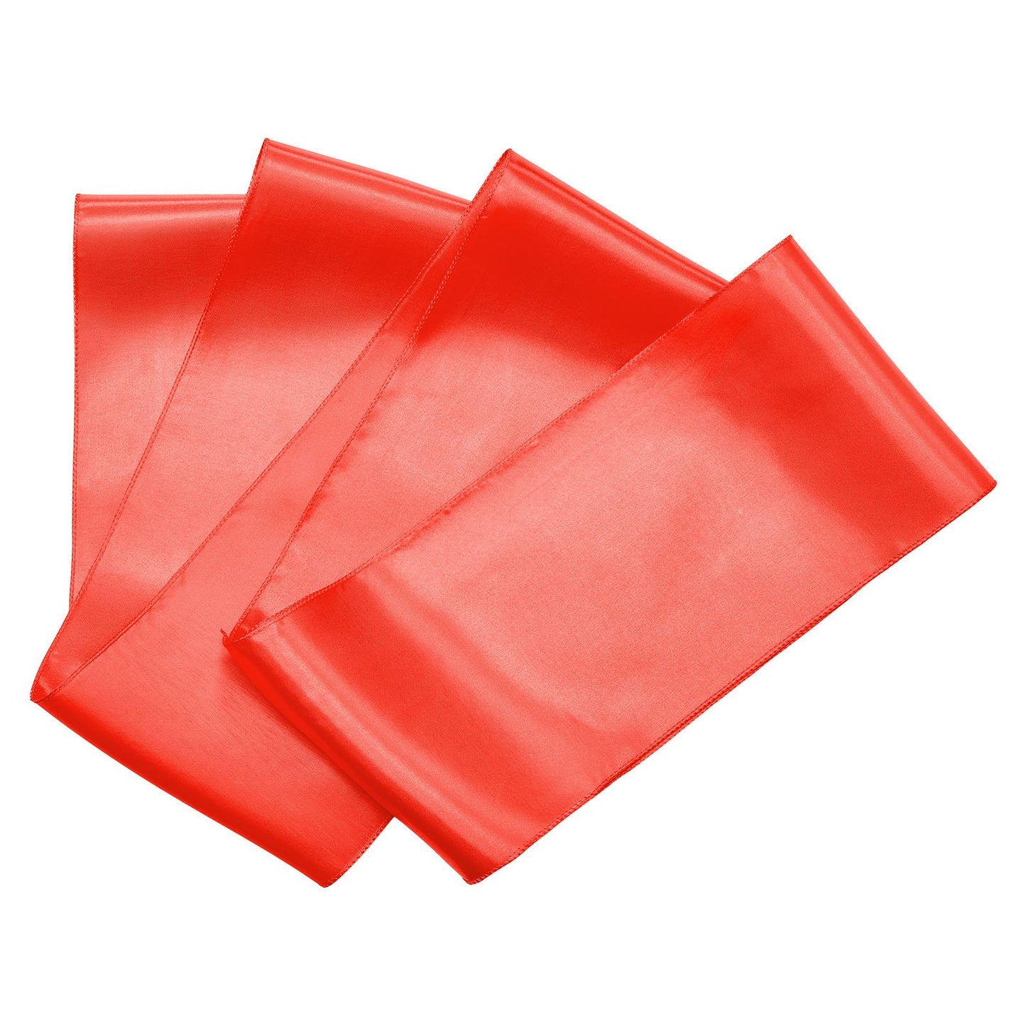 Satin-Stuhlschleifen, 50 Stück, 7 x 108 Zoll, Rot, für Hochzeitsfeiern, Babypartys, Bankette und andere festliche Anlässe.