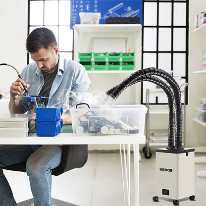 Solder Fume Extractor, 150W 106 CFM Smoke Absorber, 3-Stage Filters 3 Speed with a Hose for Soldering, Laser Engraving and DIY Welding