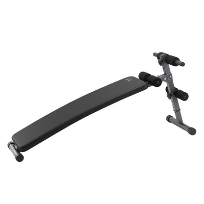 Sit-up-Bank, klappbare, gebogene Bauchmuskelbank mit 5 verstellbaren Höheneinstellungen, robustem Stahl, rutschfestem Design, 226 kg Belastbarkeit für Heim-Fitnessstudio-Workouts, Krafttraining, Ganzkörpermuskulatur