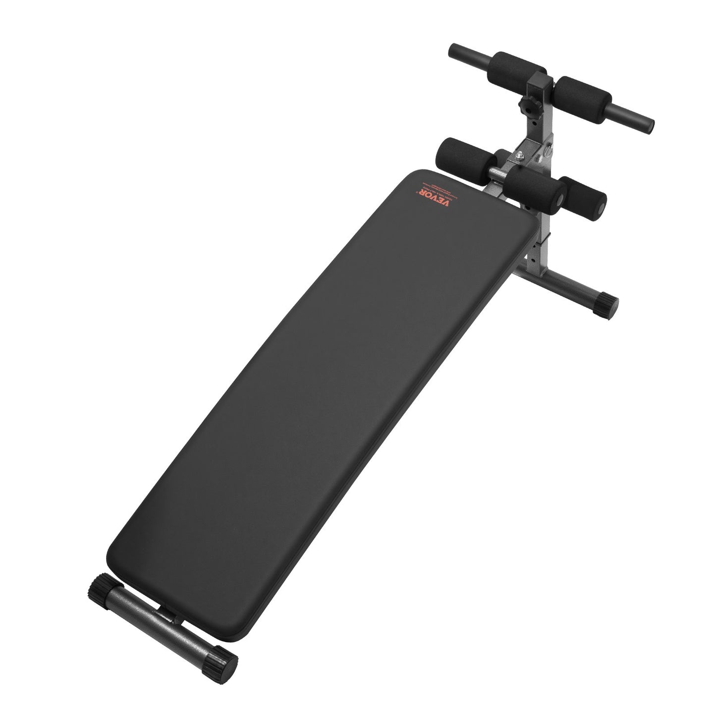 Sit-up-Bank, klappbare, gebogene Bauchmuskelbank mit 5 verstellbaren Höheneinstellungen, robustem Stahl, rutschfestem Design, 226 kg Belastbarkeit für Heim-Fitnessstudio-Workouts, Krafttraining, Ganzkörpermuskulatur