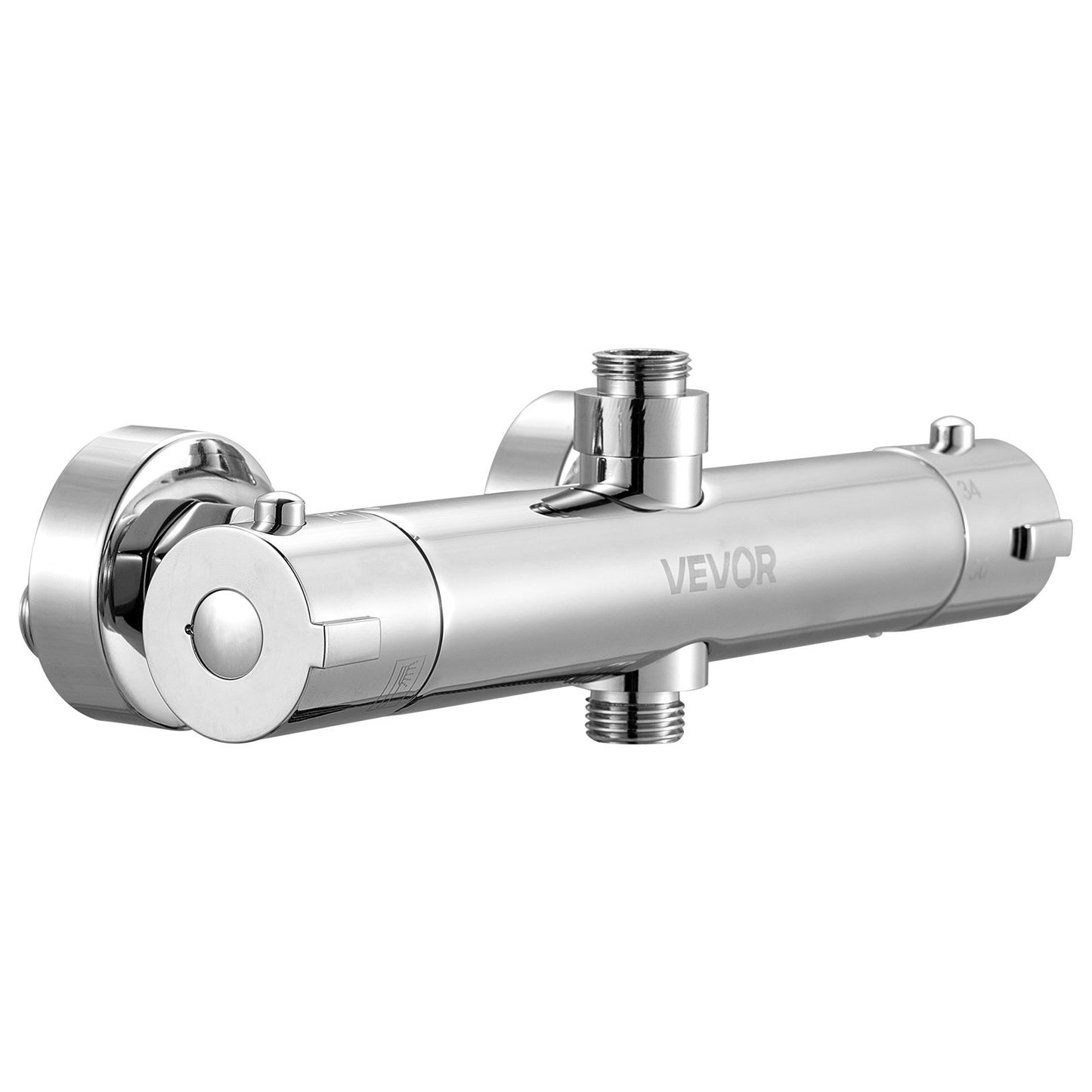 Thermostatic Shower Faucet Valve, 38℃ Secure Lock Thermostatic Mixing Valve, Hot Cold Water Showering Faucet Temperature Control Valves with Consistent Water Temperature for Bathroom, RV, Camper