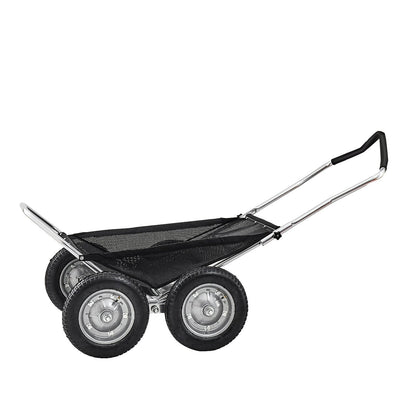 Game Carts for Hunting, 500LBS Deer Cart Game Hauler, Heavy-Duty Crawler Cart, All-Terrain Folding Deer Hauling Cart with Shock-Absorbing Tires, Utility Gear Dolly for Hunting Fishing Hiking