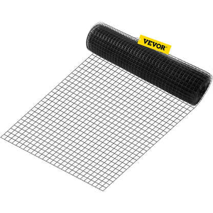 Hardware Cloth, 24\" x 100\' & 1\"x1\" Mesh Size, Galvanized Steel Vinyl Coated 16 Gauge Chicken Wire Fencing with A Cutting Plier & A Pair of Fabric Gloves, for Garden Fencing & Pet Enclosures,