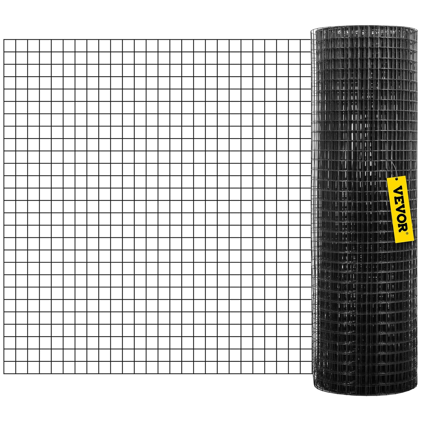 Hardware Cloth, 24\" x 100\' & 1\"x1\" Mesh Size, Galvanized Steel Vinyl Coated 16 Gauge Chicken Wire Fencing with A Cutting Plier & A Pair of Fabric Gloves, for Garden Fencing & Pet Enclosures,