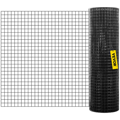 Hardware Cloth, 24\" x 100\' & 1\"x1\" Mesh Size, Galvanized Steel Vinyl Coated 16 Gauge Chicken Wire Fencing with A Cutting Plier & A Pair of Fabric Gloves, for Garden Fencing & Pet Enclosures,