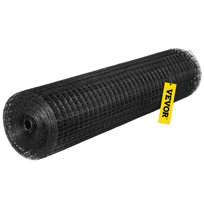 Hardware Cloth, 24\" x 100\' & 1\"x1\" Mesh Size, Galvanized Steel Vinyl Coated 16 Gauge Chicken Wire Fencing with A Cutting Plier & A Pair of Fabric Gloves, for Garden Fencing & Pet Enclosures,