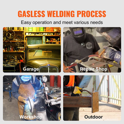 Fülldraht, E71T-GS 0,8 mm 4,5 kg, gasloser MIG-Schweißdraht für Baustahl mit geringer Spritzerbildung für alle Schweißpositionen und den Einsatz im Freien