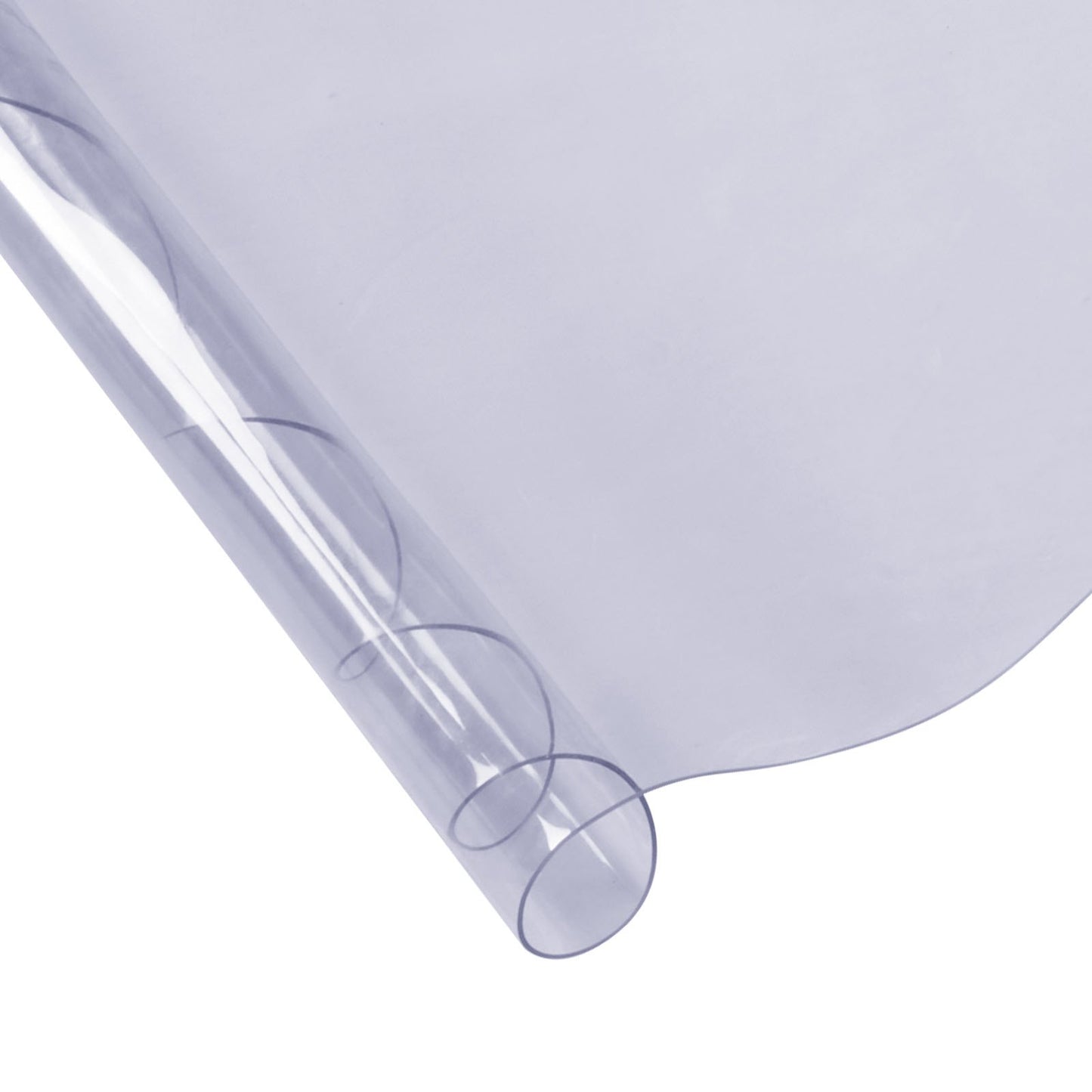 Transparente Tischschutzhülle, runde Tischdecke (1230 mm Durchmesser), 1,5 mm dicke PVC-Tischdecke, wasserdichter Schutz für Schreibtisch, Couchtisch und Esstisch