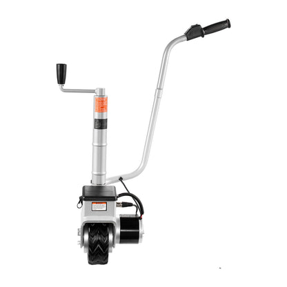 Electric Trailer Dolly, 2.5 T Towing Capacity, 380W 12V Motorized Jockey Wheel with 7 m/min Moving Speed, 31-63 cm Adjustable Clamp Height & 20.3 cm Rubber Tire, For Moving Caravan Boat