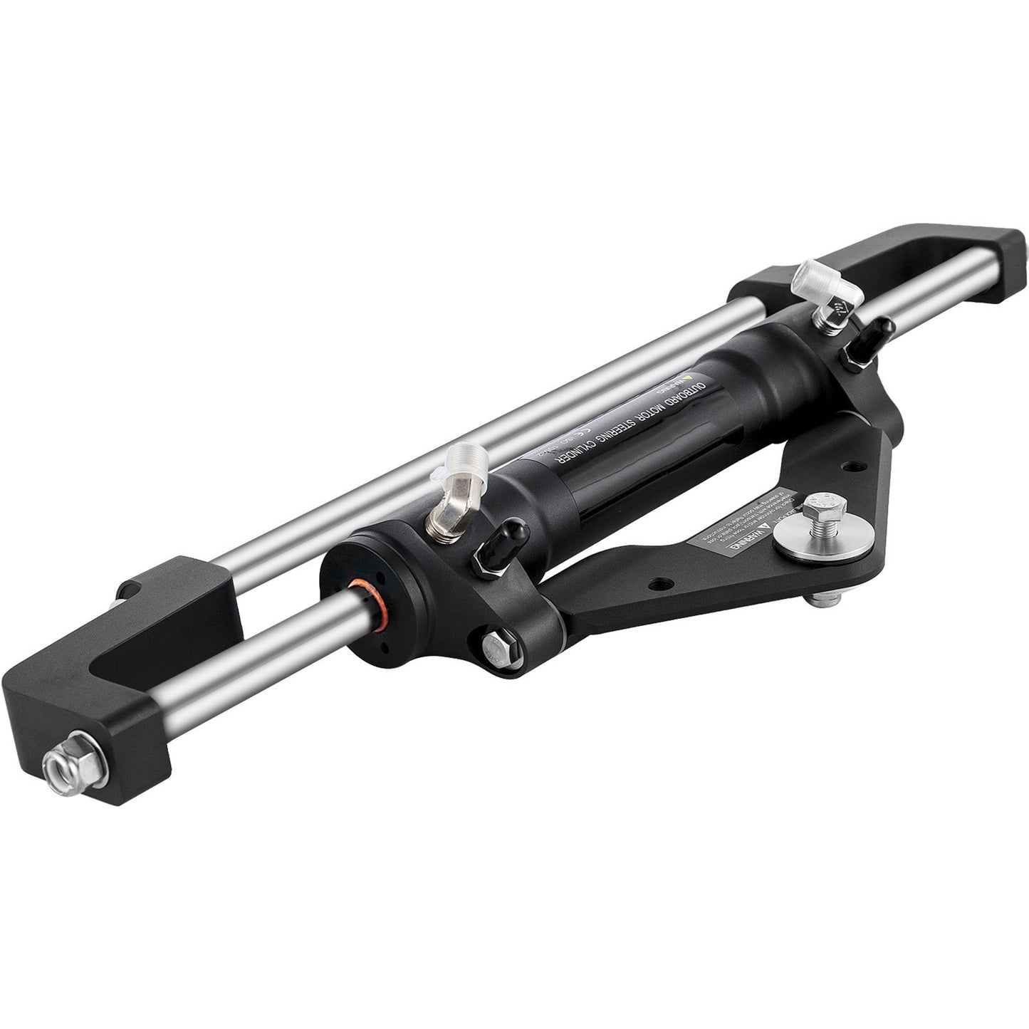 Hydraulic Steering Cylinder 300HP, Hydraulic Steering Front Mount Hydraulic Outboard Marine Steering Kit Without Hydraulic Hose and Helm for Outboards Boat Steering System