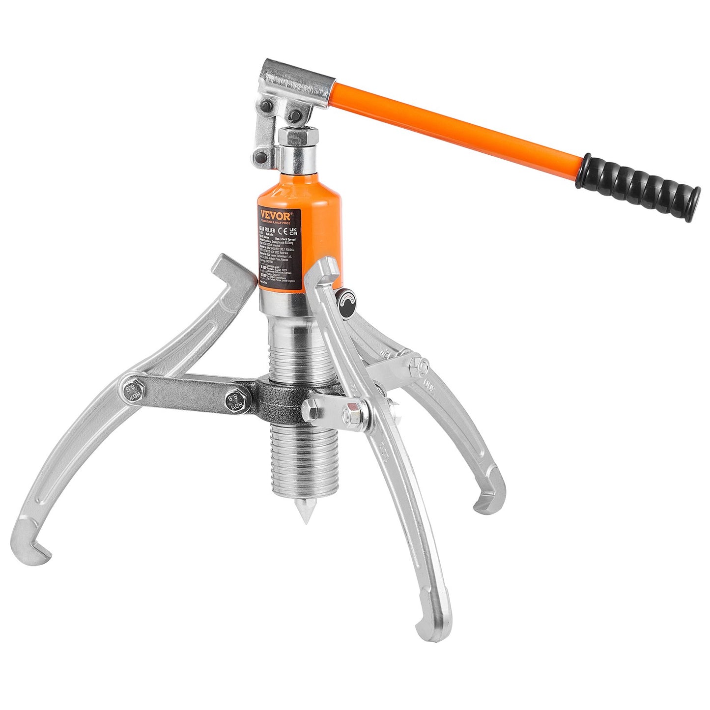 Hydraulic Gear Puller, 15 Ton Max Capacity Wheel Bearing Pulling Separator, 2 or 3 Jaws Puller, Vertically and Horizontally, 30.5cm Jaw Hydraulic Puller with Case for Pulling Hubs