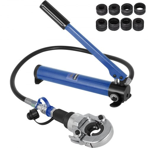 Hydraulic Crimping Tool 6T, Press Pliers 16-20-25-32MM, U-shaped/TH-Shaped Pipe Crimping Pliers, Hand-Held Press Pliers PE-X Crimping Tool for Composite Pipes PEX