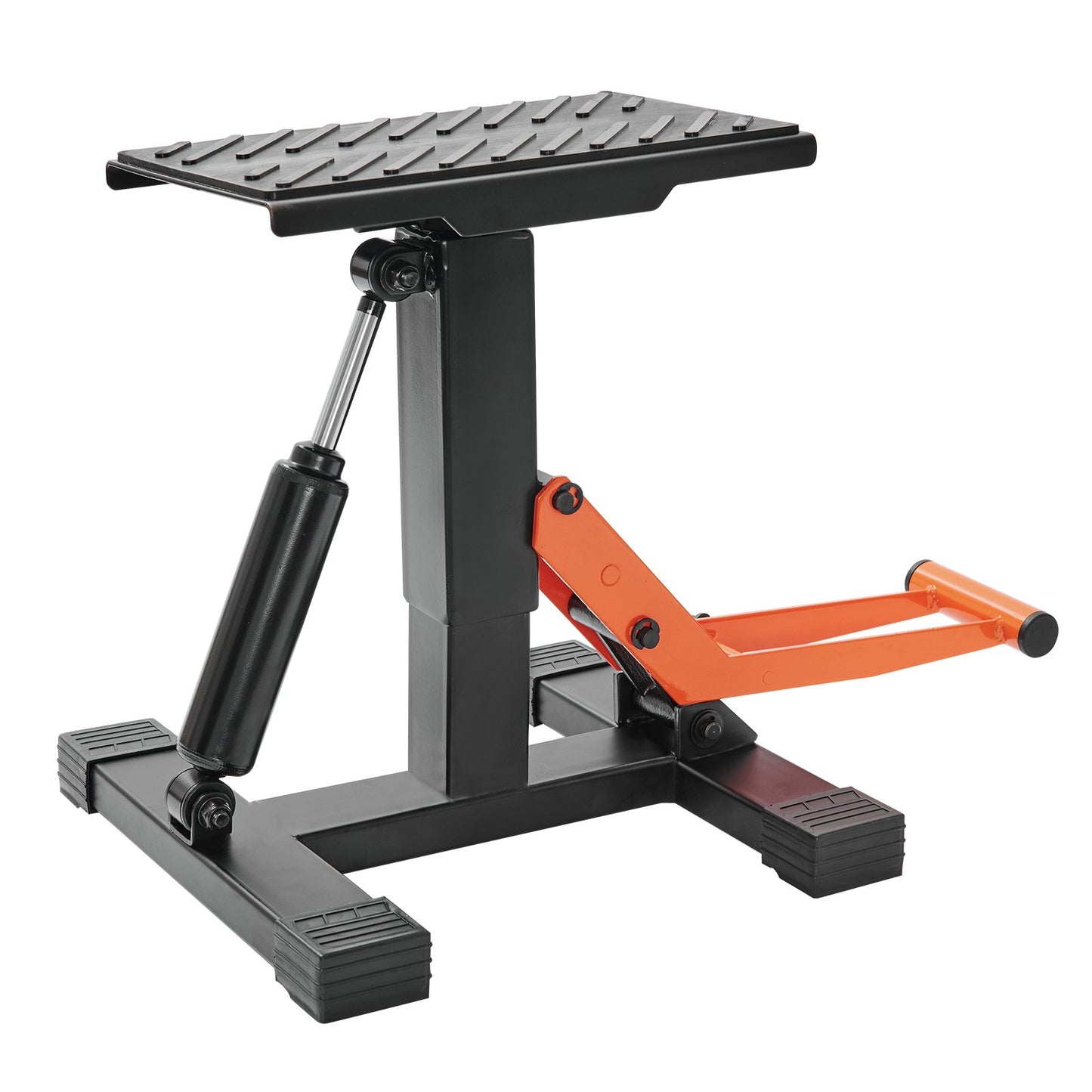 Dirt Bike Lift Stand, Motorcycle Jack Lift Stand 440 lbs Capacity and Hydraulic Lift Operation, Adjustable Height Hoist Table, for Dirt Pit Bike Repair, Maintenance, Dirt Bike Accessories