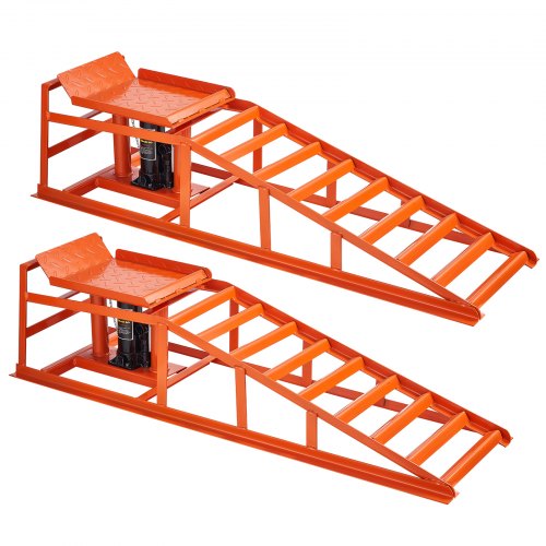 Hydraulic Car Ramps, 2 PCS 5T 11000 lbs, 270-360 mm Lift Height, Heavy Duty Hydraulic Vehicle Ramps, Portable Car Lifts for Home Garage Maintenance and Oil Changes, Truck Vehicle Auto Repair
