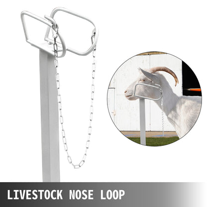 Livestock Stand 51x23 inches, Trimming Stand with Straight Head Piece, Goat Trimming Stand Metal Frame Sheep Shearing Stand Livestock Trimming Stands