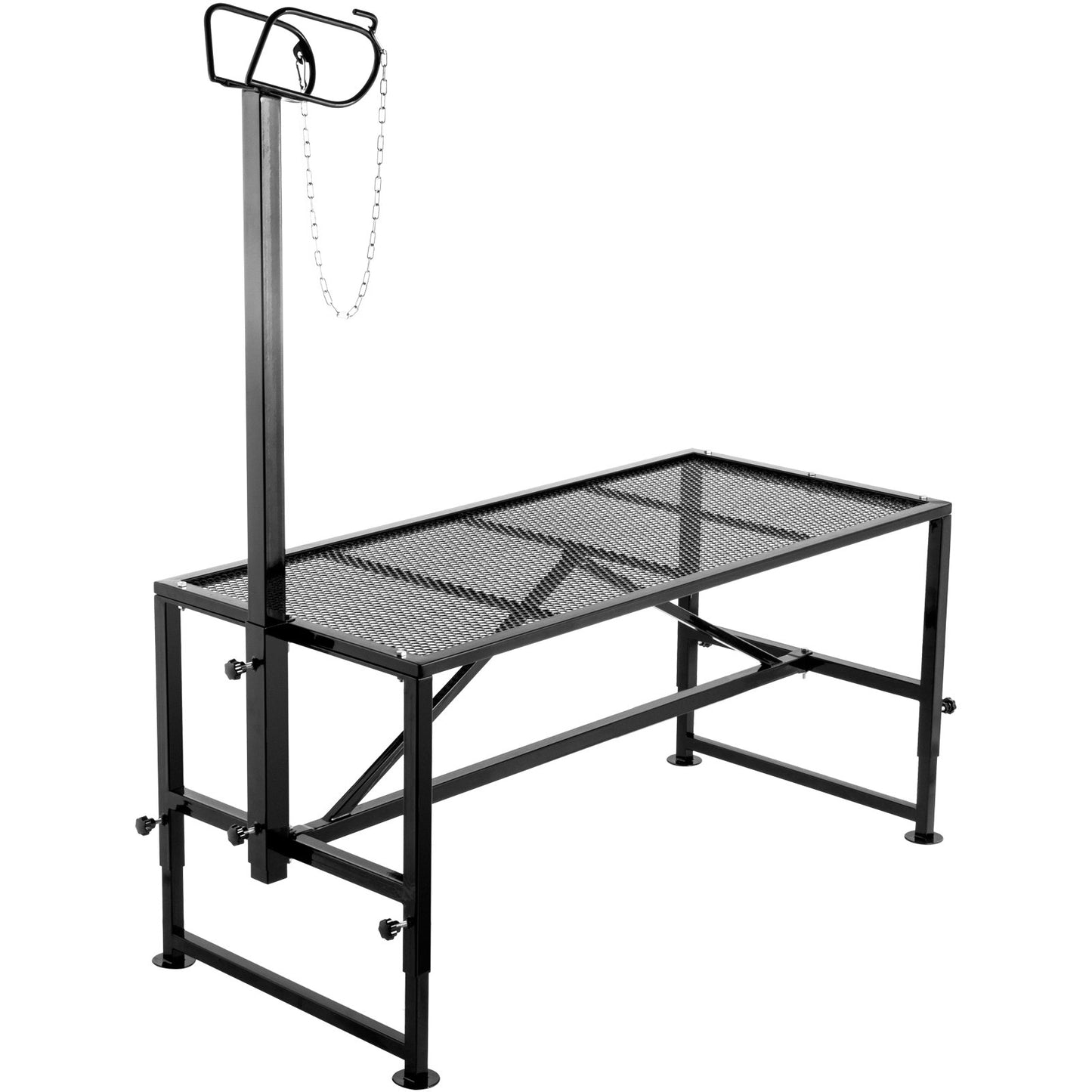 Livestock Stand 51x23 inches, Trimming Stand with Straight Head Piece, Goat Trimming Stand Metal Frame Sheep Shearing Stand Livestock Trimming Stands