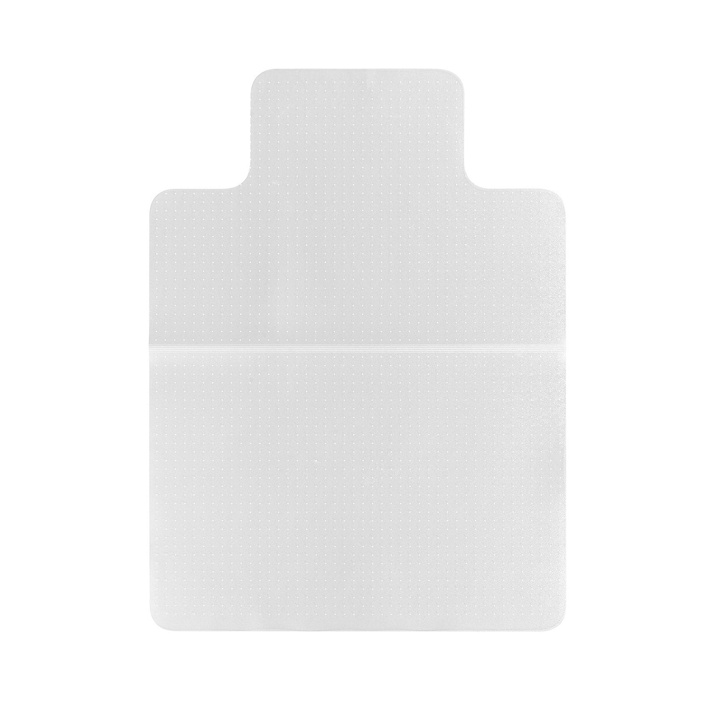 Stuhlmatte mit Rand, 915 x 1225 mm, Bürostuhlmatte für kurzflorige Teppichböden, Kunststoff-Bodenschutzmatte mit Noppen, rutschfest und leicht zu reinigen, leicht zu gleitende Unterlage für Schreibtische im Homeoffice