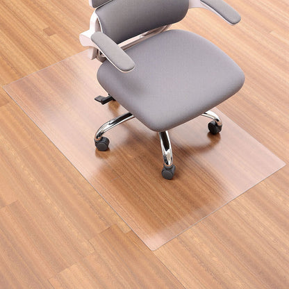 Chair Mat, 765 x 1215 mm Transparent Office Chair Mat for Hard Floors, Floor Protector for Rolling Chairs, Non-Slip & Easy to Clean, Smooth Glide Under Desk Rug for Home Office (Rectangular)
