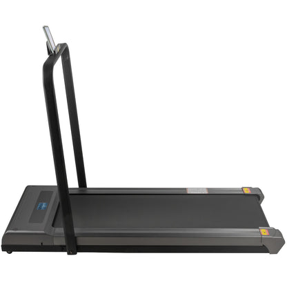 Under Desk Treadmills Working Treadmills For Running, Led Treadmill For Home Running Machine With Remote Control, 1-6.0km/h Speed Portable Slim Treadmill Indoor Exercise(Silver,with Handrail)