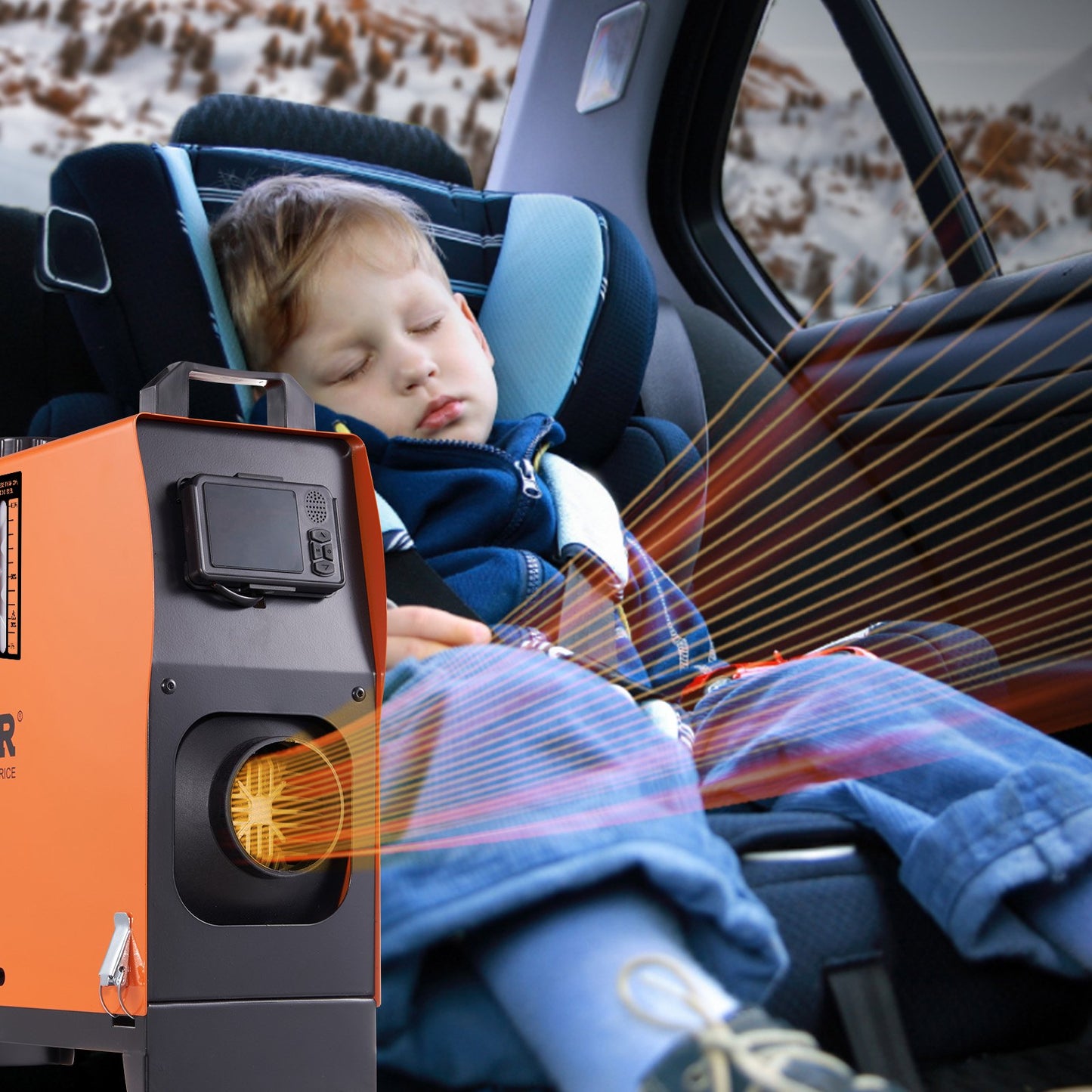 Diesel Air Heater All-in-one 12V 8KW Bluetooth App LCD for Car RV