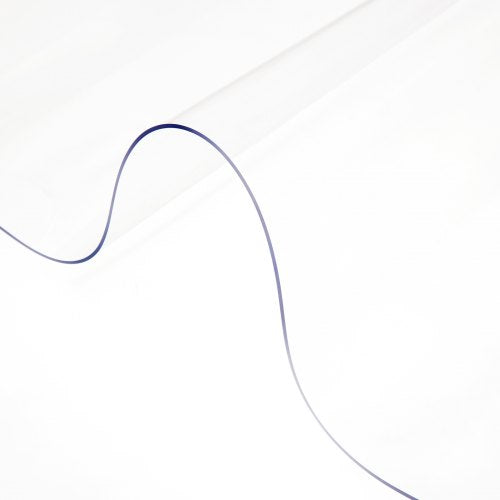 Dicke Tischdecke, 244 x 107 cm (96 x 42 Zoll), transparente Tischschutzdecke aus PVC, 2 mm dick, rechteckige Tischunterlage für Esstisch und Schreibtisch