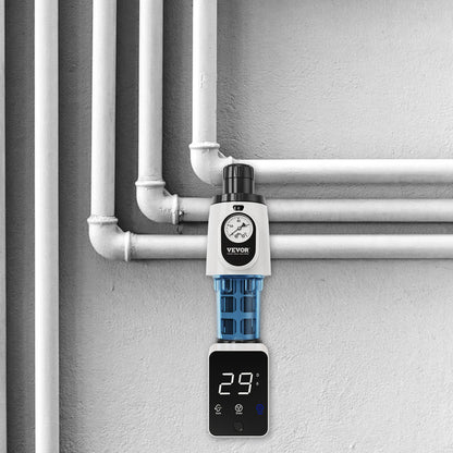 Spin-Down-Filter, 40-Mikron-Hauswasserfilter für Brunnenwasser, 1,9 cm (3/4") GM + 2,5 cm (1") GM + 1,9 cm (3/4") GF, 4 t/h Durchflussrate, für Hauswasserfiltersysteme, Brunnenwasser-Sedimentfilter