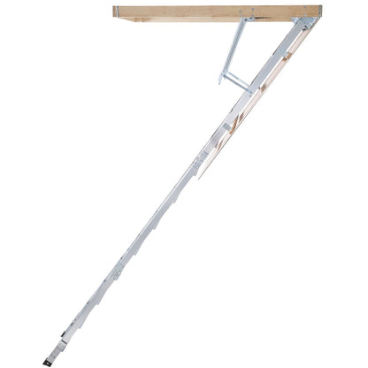 Attic Ladder Foldable, 158.8 kg Capacity, 57.15 cm x 160 cm, Multi-Purpose Aluminium Extension, Lightweight and Portable, Fits 2.9m-3.7m Ceiling Heights, Convenient Access to Your Attic Standard