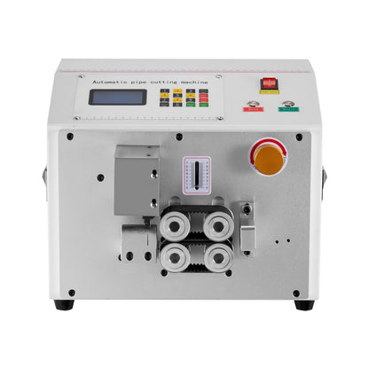 Automatischer Schrumpfschlauchschneider, Rohrschneidemaschine mit LCD-Display, Schnittdurchmesser 1–20 mm, Schnittlänge 0,1–99999,9 mm, ideal für PVC-, PE-, Silikon- und Weichwasserschläuche