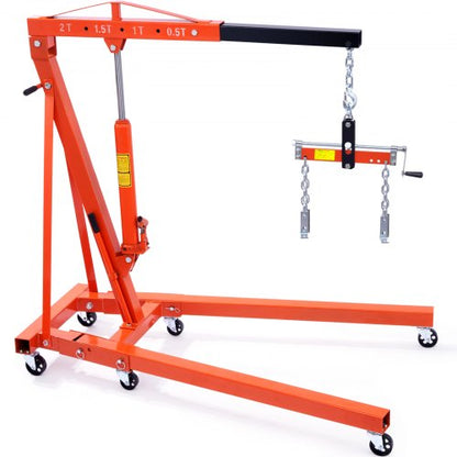 Engine Hoist Leveler 1995.9 kg / 2 Ton Cherry Picker Shop Crane Load Lift Tool