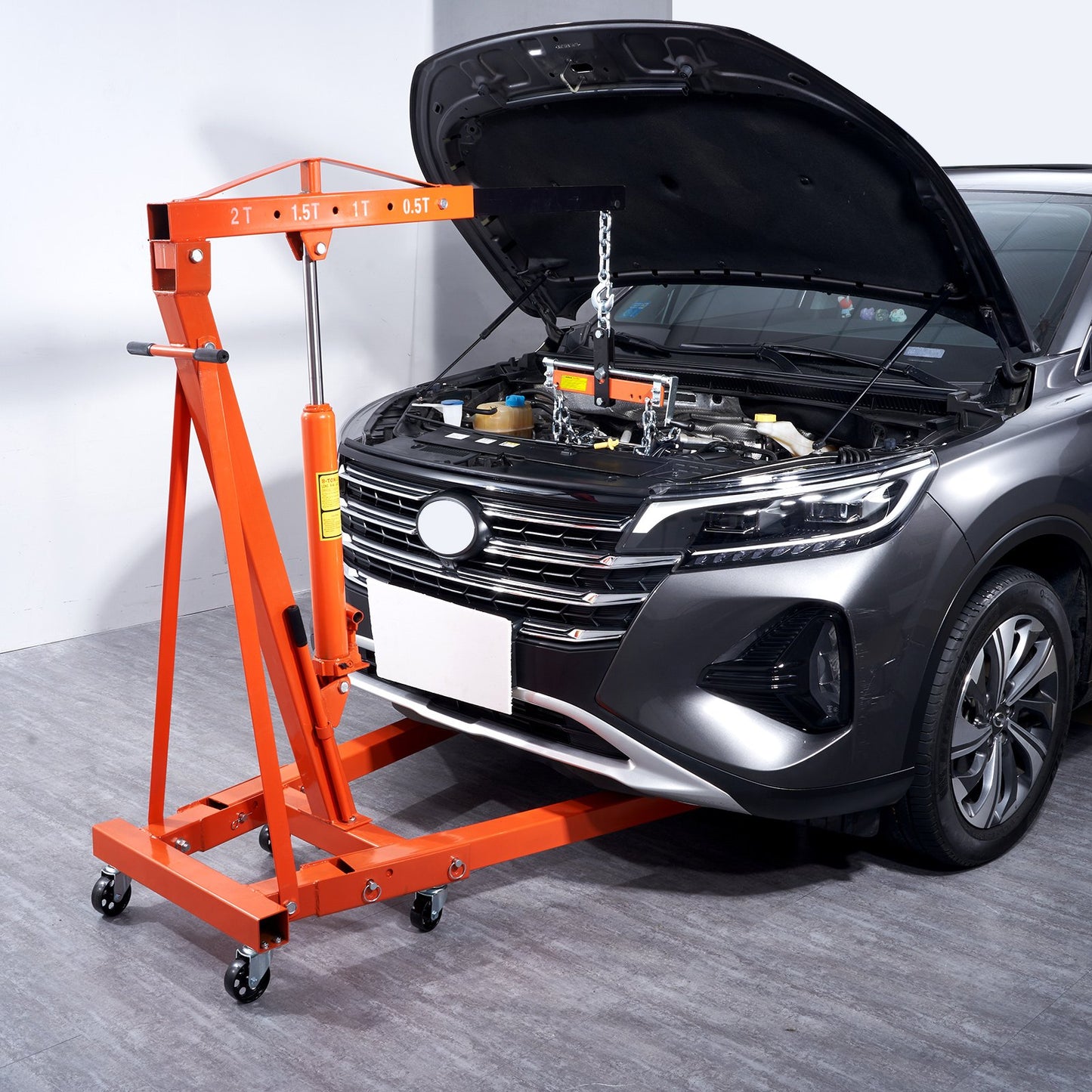 Engine Hoist Leveler 1995.9 kg / 2 Ton Cherry Picker Shop Crane Load Lift Tool