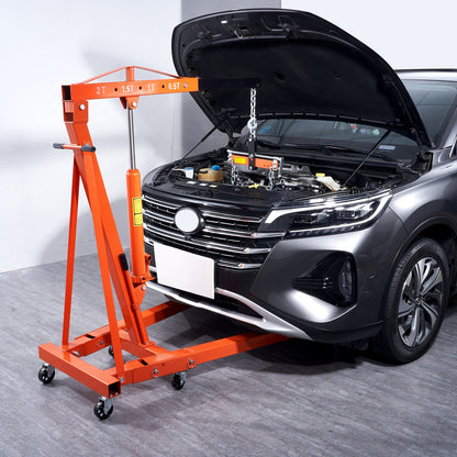 Engine Hoist Leveler 1995.9 kg / 2 Ton Cherry Picker Shop Crane Load Lift Tool