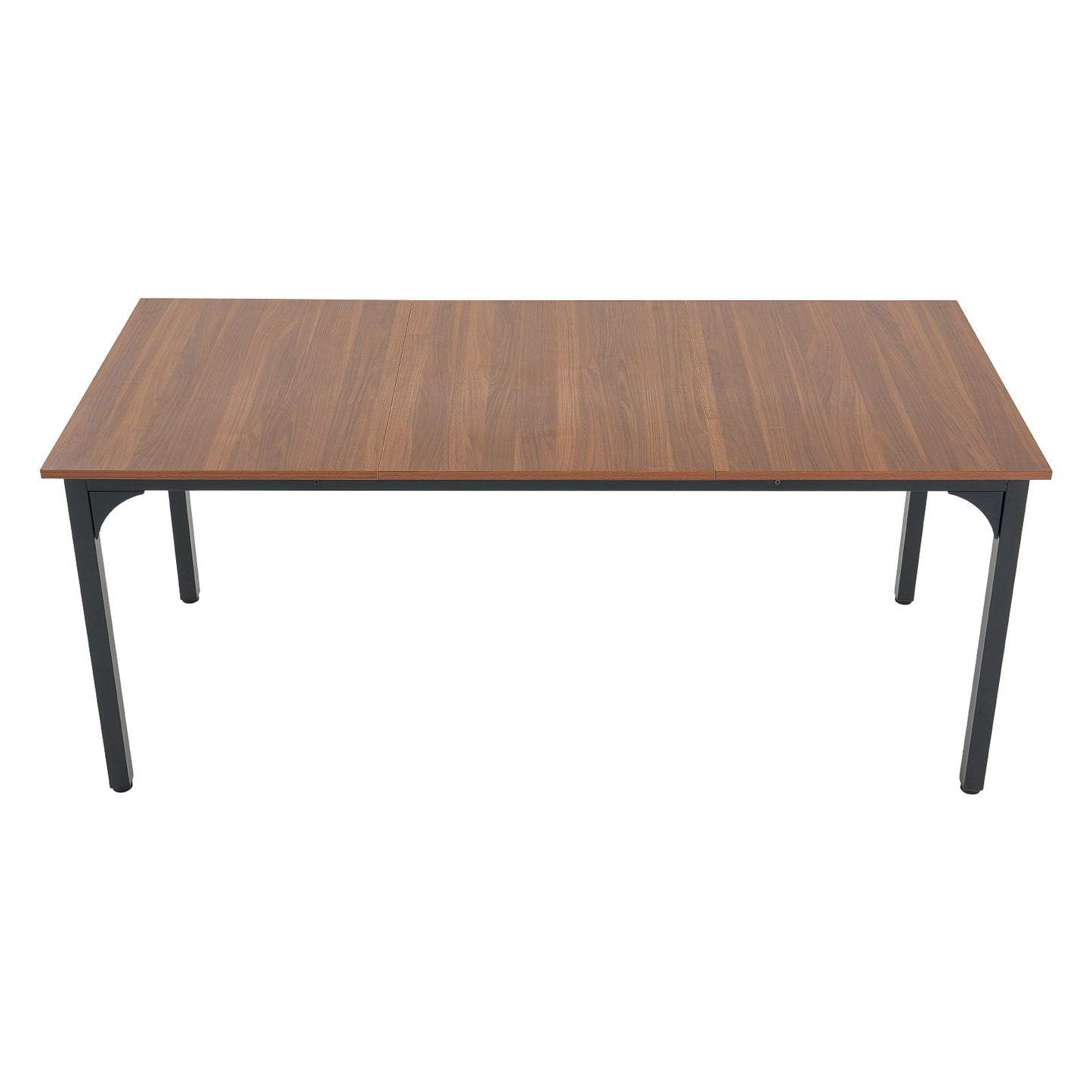 Rectangle Dining Table, 71 inch Length Large Wood Tables for 6-8 Person, Farmhouse Dinner Furniture, Rustic Conference Desk with Iron Legs, for Home Kitchen Living Room, Brown(Only Table)