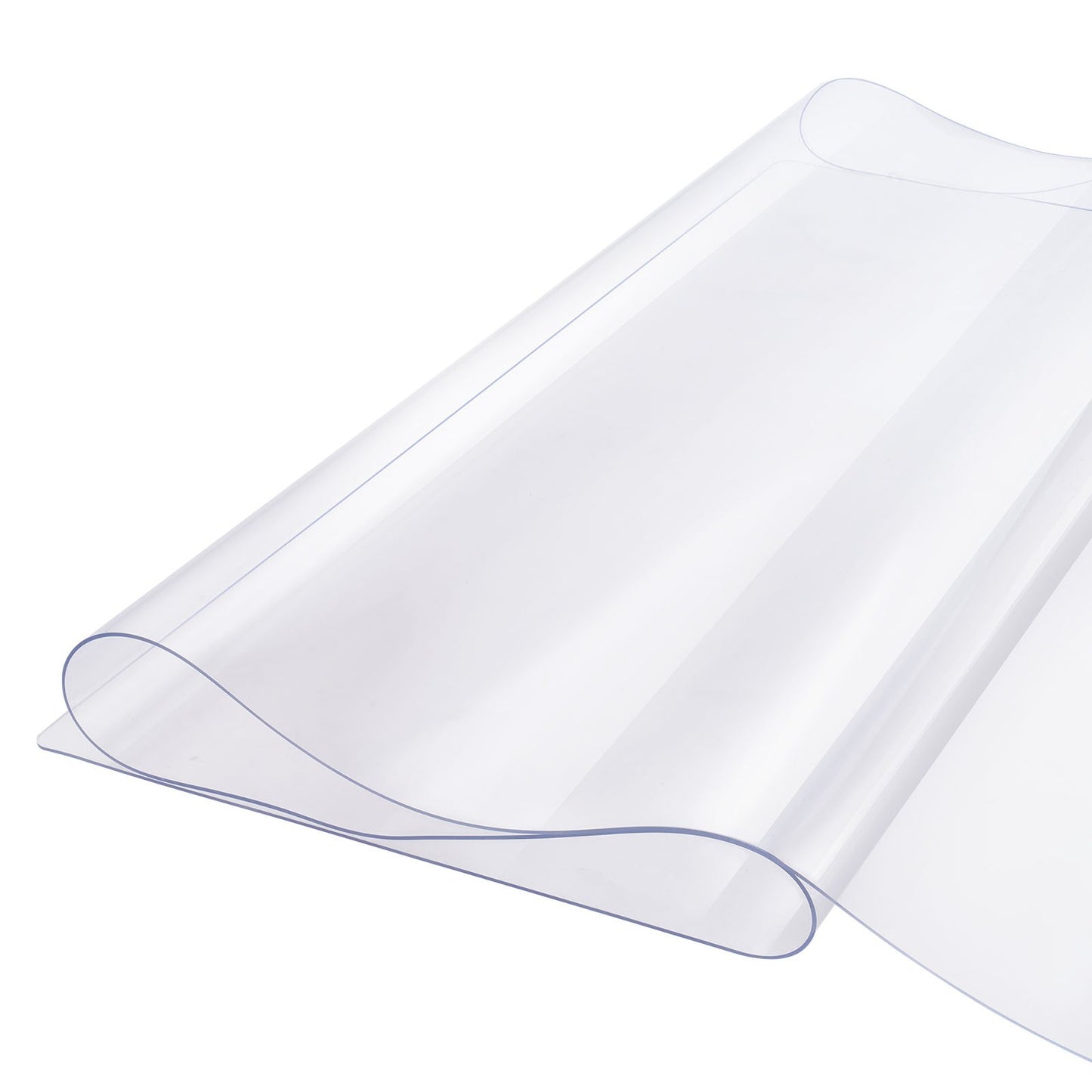 Plastic Table Cover, 42 x 96 Inch 1.5 mm Thick Clear Table Protector, Rectangle PVC Desk Mat, Waterproof & Easy Cleaning Desk Pad Tablecloth, for Office Dresser Dining Room Table Night Stand