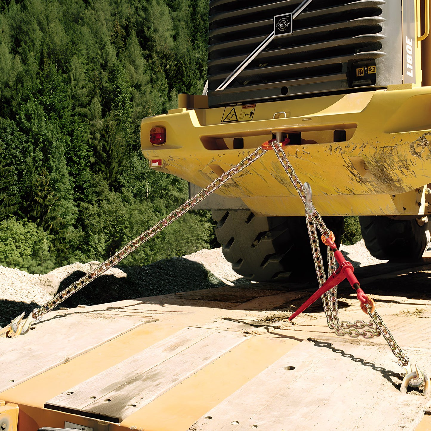 G80 Transport-Zurrkette, 5/16" x 14,2' Abschleppkette mit Schäkelhaken, 4900 lbs sichere Arbeitslast, Hochleistungs-Anhängerkette für den Transport von Abschleppwagen-Zurrausrüstung