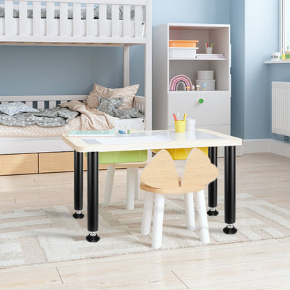 406,4 mm verstellbare Schreibtischbeine, verstärkte Stahl-Bürotischbeine, 4er-Set für Selbstmontage, Tragkraft 544 kg, robuste Schreibtischbeine, Schnellmontage dank verstellbarer Fußkappen, schwarz