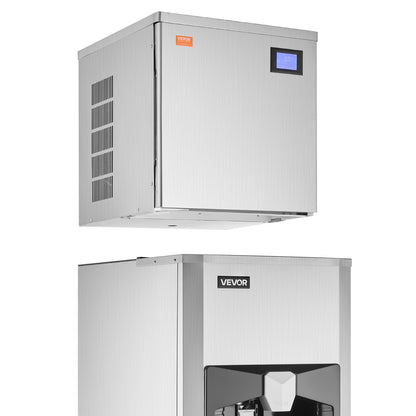 Commercial Ice Maker, 400 Lbs/Day Ice Maker Machine, 180 Lbs Large Ice Storage Bin with 20 Lbs/Min Automatic Ice Dispensing, Self-Cleaning Ice Machine with Touchscreen for Bar, Cafe, Restaurant