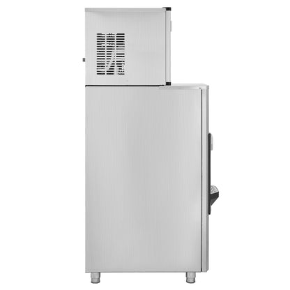 Commercial Ice Maker, 500 Lbs/Day Ice Maker Machine, 180 Lbs Large Ice Storage Bin with 20 Lbs/Min Automatic Ice Dispensing, Self-Cleaning Ice Machine with Touchscreen for Bar, Cafe, Restaurant