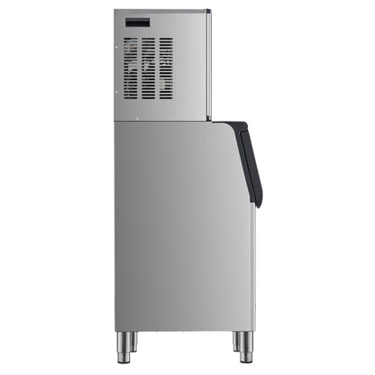 Commercial Ice Maker Machine, 181.4 kg/24H Ice-Making Machine with 136 kg Large Storage Bin, Auto Self-Cleaning Ice Maker with Touchscreen for Bar Cafe Restaurant Business Commercial