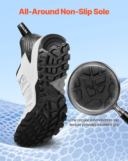 Cross-Training-Schuhe, Sneaker in Weite M, UK-Größe 12, Schuhe mit breiter Zehenbox, Fußgewölbeunterstützung und verstellbarer Schnürung, Trainingsschuhe zum Laufen, Turnen, Gassigehen und Gewichtheben (Weiß)