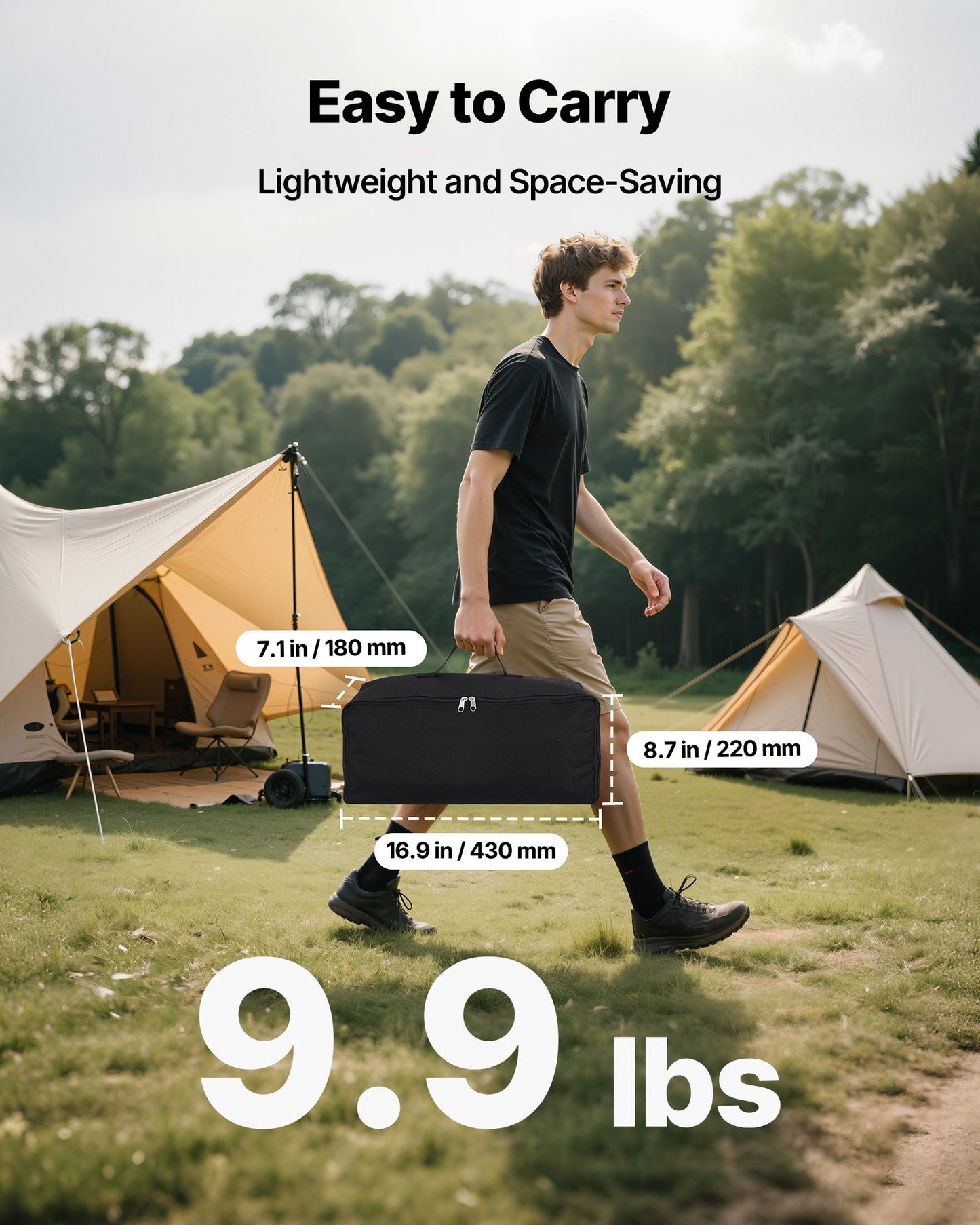 Projector Screen with Stand, 100 Inch 160° Wide Angle Indoor Outdoor Projection Screen, 16:9 4K HD Wrinkleless Portable Dual-Tripod Screens with Carry Bag, for Movie Home Theater Presentation