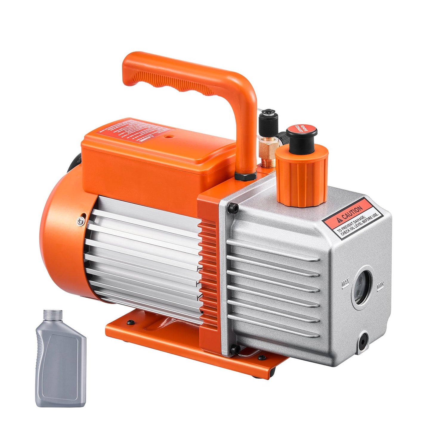 Vacuum Pump, 367 L/min(6 CFM), HVAC 2 Stage Rotary Vane Vacuum Pump, for R134a R22 R410a Systems, Auto AC Vacuum Pump Kit with Oil Bottle, for Automotive Air Conditioner Maintenance Resin Degassing