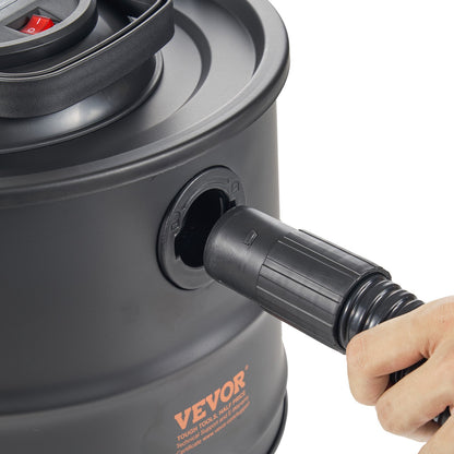 Aschesauger, 15 l, 1200 W Saugleistung, Kaminsauger mit Rückwärtssaugfunktion, 3 m Netzkabel, max. 16 kPa Unterdruck, für Kamine, Pelletöfen, Holzöfen und Kaminöfen