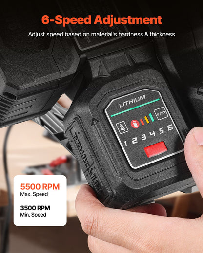 Cordless Track Saw, 140 mm(5-1/2 in) Blade, Brushless Plunge Circular Saw Kit, Tracksaw with 4Ah 20V Battery, Hard Case, 52 mm(2.05 in) Cutting Depth, for Wood, Plastic, Tool Only (Guide Rail Sold Separately)