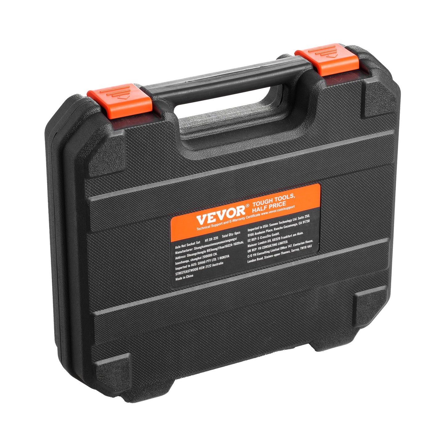 Spindelmutter-Steckschlüsselsatz, 1/2-Zoll-Antrieb, 6-teilig, für Toyota, Ford, Allradfahrzeuge und GM-Fahrzeuge, mit Aufbewahrungskoffer, Auslöser für Spindelmuttern