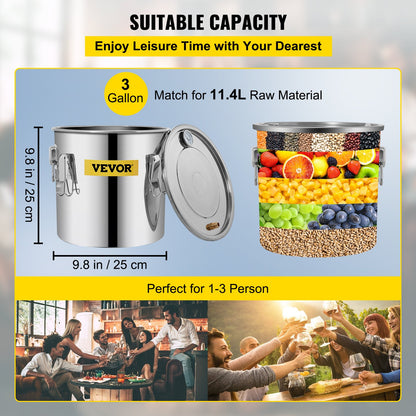 Moonshine-Destillierapparat-Set 12,5 l Wasser- und ätherische Öldestilliergerät mit Wasserpumpe