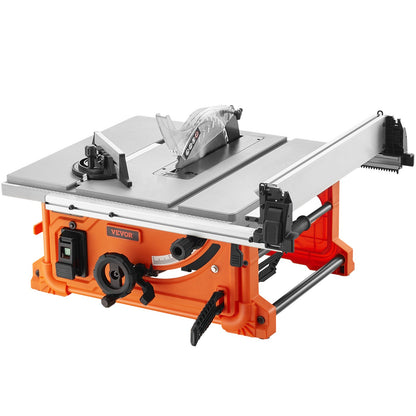 1800 W Table Saw Electric Cutting Machine, 625 mm Cutting Capacity, 4400 RPM, 85 mm 90° Crosscut Saw and 60 mm 45° Bevel Cut for Wood, Carpentry and Indoor/Outdoor Workshop