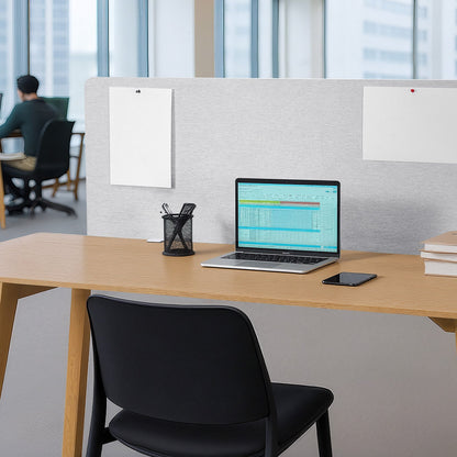 Sichtschutzwand für Schreibtische, 1524 x 610 mm, zum Klemmen, für Büroarbeitsplätze, Trennwand für Bürokabinen, Sichtschutzwand für Arbeitsplätze mit 2 C-Klemmen für Büros, Räume und Bibliotheken