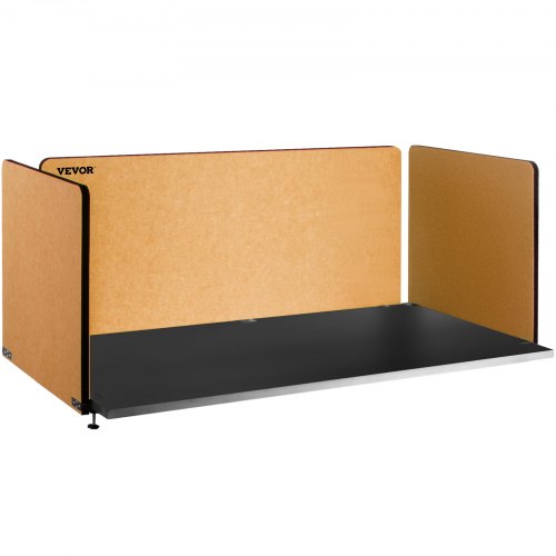 Schreibtisch-Trennwand 152 cm (60 Zoll), Sichtschutzwand mit 3 Paneelen, schallabsorbierend, reduziert Lärm und visuelle Ablenkungen, leichte Klemm-Trennwand, gelb