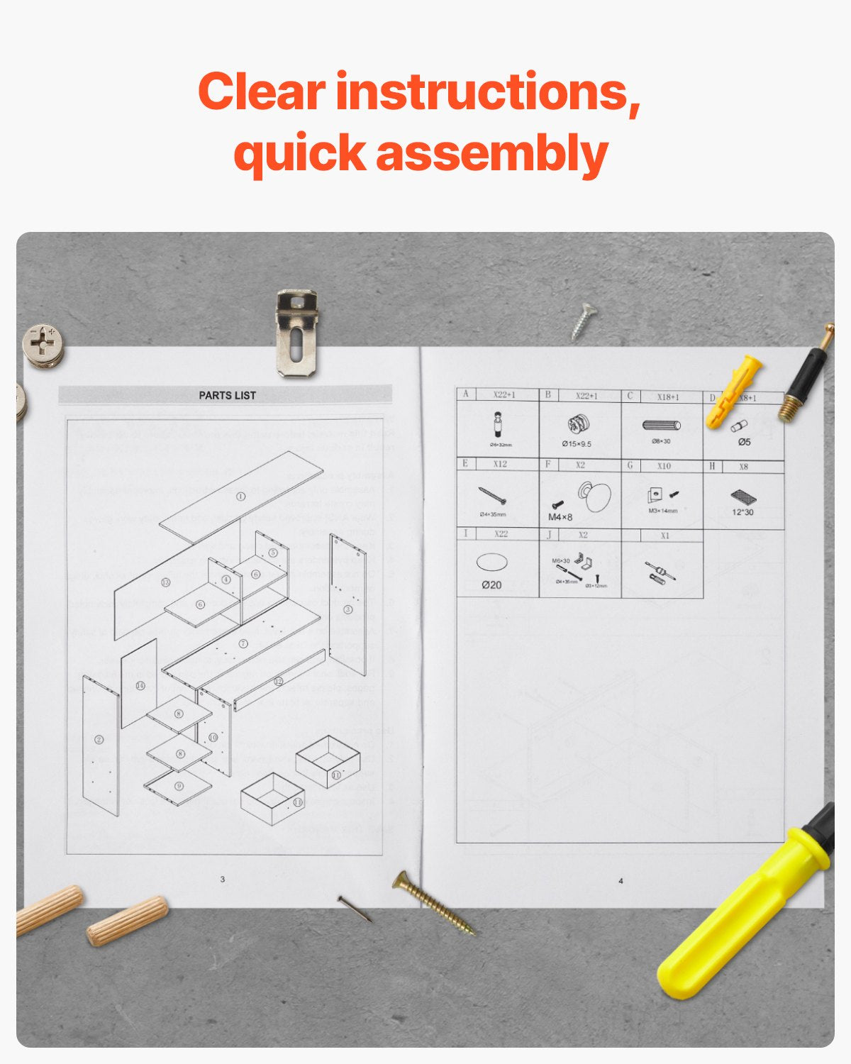 Schreibtischregal, 3-stöckiges Aufbewahrungssystem, 94 x 25 x 79 cm, Büroregal aus Holz, Aufsatzregal mit zwei Stoffschubladen, für Büro, Zuhause und Studentenwohnheim, Weiß