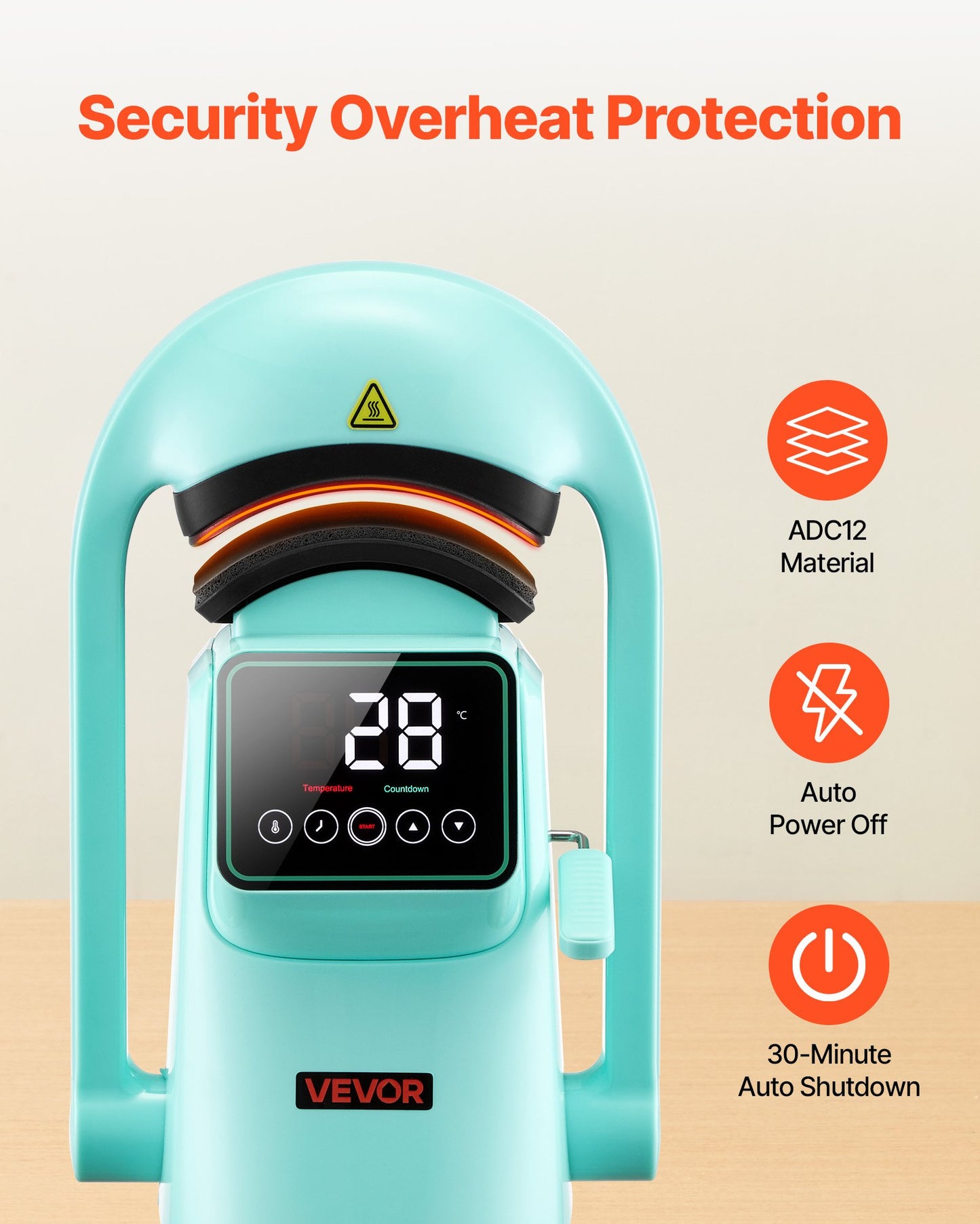 Automatische Hut-Transferpresse mit 2 austauschbaren Heizplatten, automatischem Öffnen und Schließen, Touchscreen für präzise Zeit- und Temperaturregelung, geeignet für den Thermotransferdruck auf Kappen und Hüten (grün).